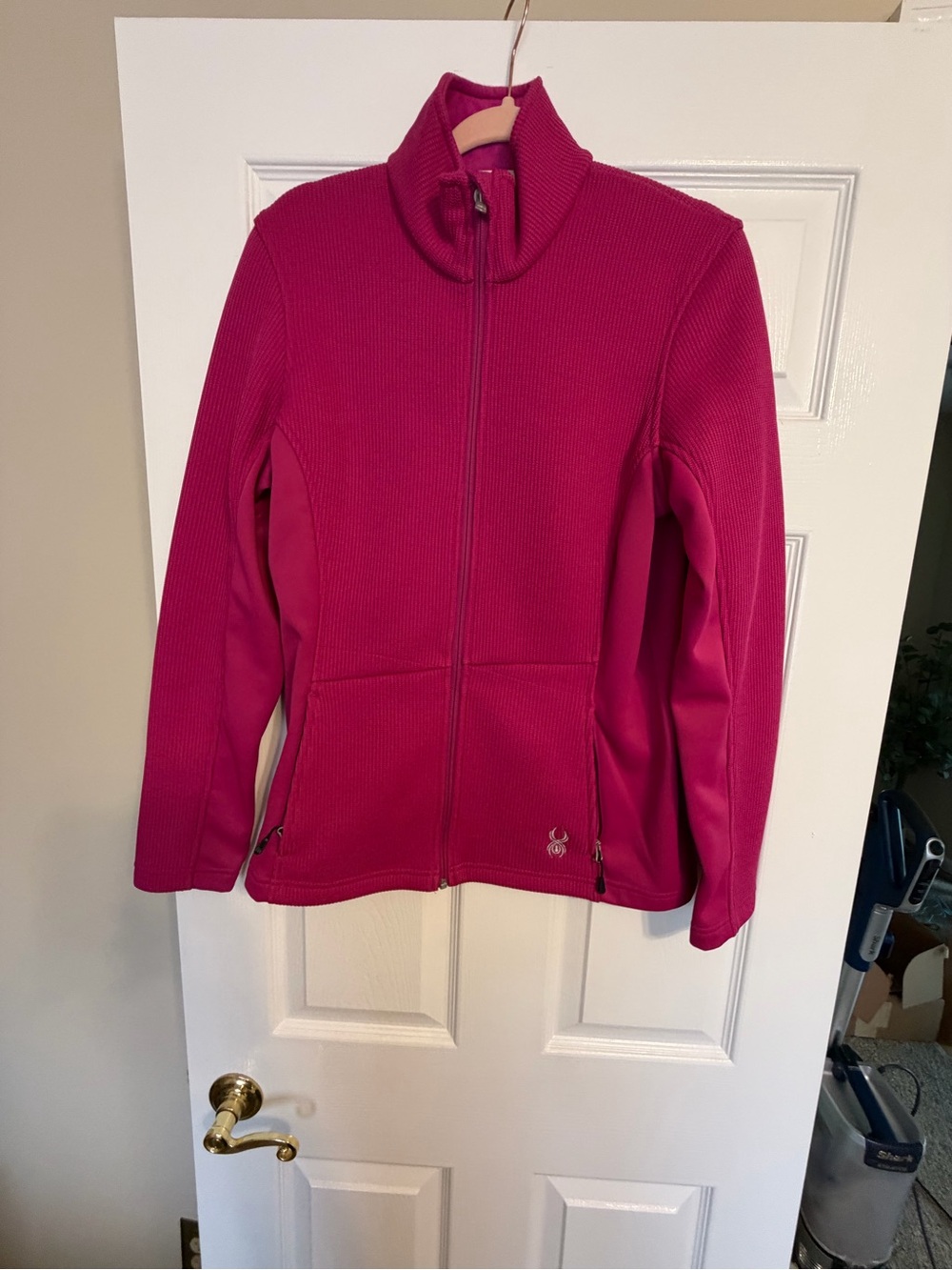 Spyder Women's Hot Pink Full-Zip Utility Jacket